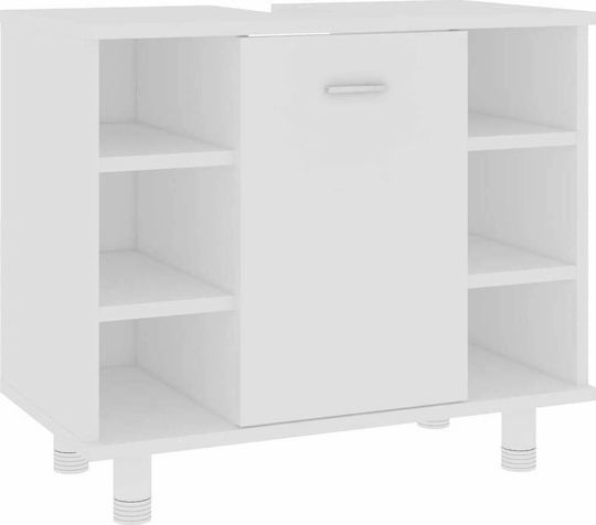 vidaXL Πάγκος χωρίς Νιπτήρα Μ60xΒ32xΥ53.5cm Λευκός