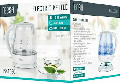 Teesa Kettle 1lt 1630W White