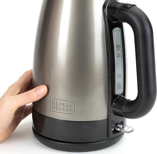 Black & Decker BXKE2201E Електрическа кана 1.7л 2200W Сребриста