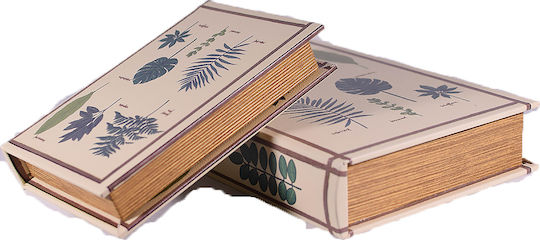 SP Souliotis Set Dekorative Boxen Holz Blätter im Buchformat 2Stück SP Souliotis Set Dekorative Boxen Holz Blätter im Buchformat 2Stück
