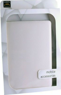 Volte-Tel Leather Stand Flip Cover Synthetic Leather White (Universal 8") 8159237