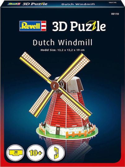 Puzzle 3D Morărit Olandez 20 Piese