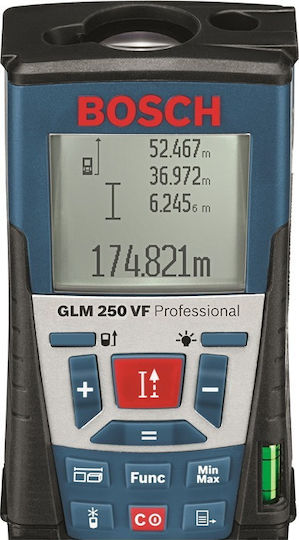 Bosch Μέτρο Laser GLM 250 VF με Δυνατότητα Μέτρησης 250m