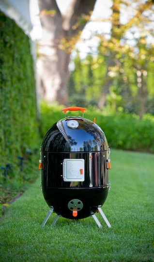 Proq Frontier Elite 2014 Φορητή Ψησταριά Κάρβουνου Kettle με Καπάκι, Θερμόμετρο και Καπνιστήρι 43x43εκ.