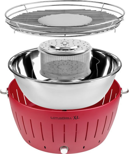 LotusGrill Ανοξείδωτη Φορητή Ψησταριά Κάρβουνου 40.5x40.5εκ.