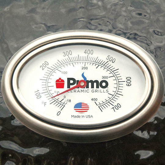 Primo Grills Керамично Барбекю на Въглища Kamado с Капак и Термометър 64x64см