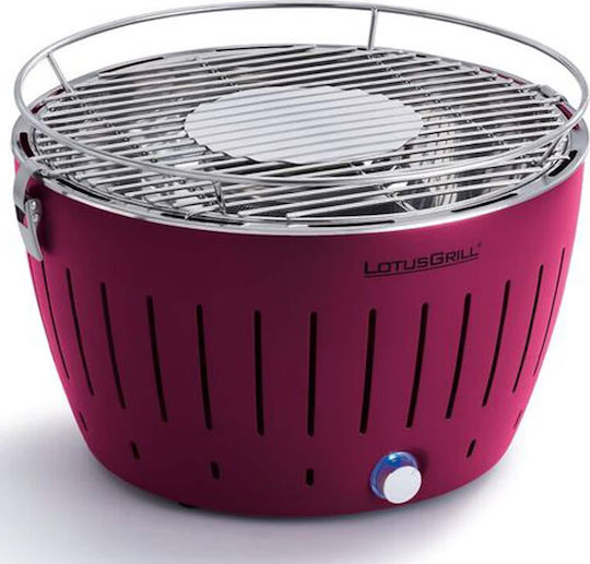 LotusGrill G340 Ανοξείδωτη Φορητή Ψησταριά Κάρβουνου 32x32εκ. Plum Purple