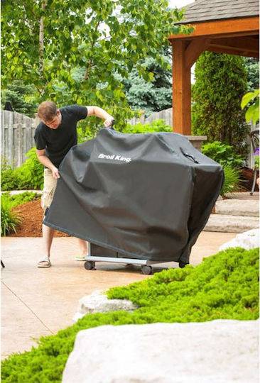 Broil King Grill Cover Black Compatible with the Regal 490 from Polyester 160cmx63cmx117cmcm
