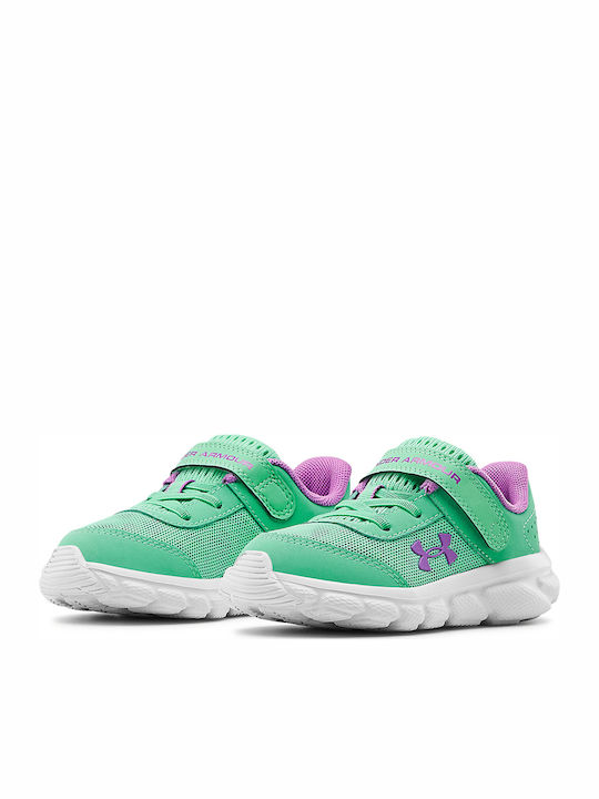 Assert 8 Kids Sports Shoes Running with Hoop & Loop Closure Green