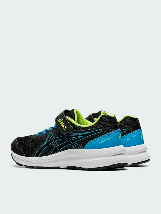 Contend 7 PS Kinder Sportschuhe Laufen mit Bügel- und Schleifenverschluss Schwarz
