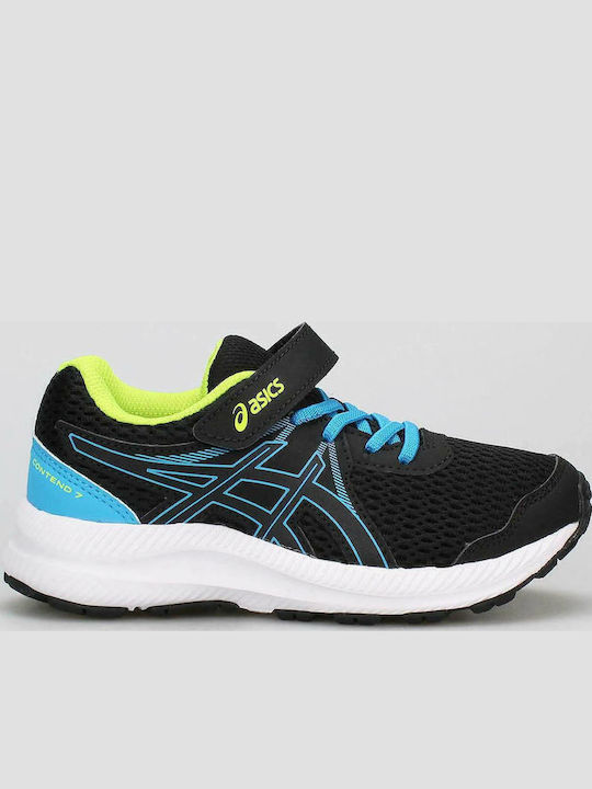 Contend 7 PS Kinder Sportschuhe Laufen mit Bügel- und Schleifenverschluss Schwarz