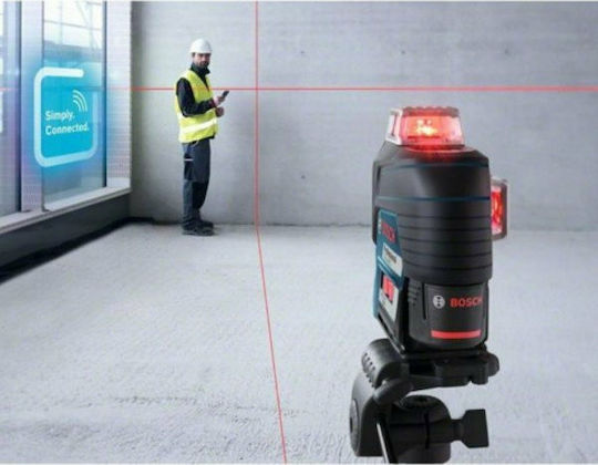 Bosch GLL 3-80 C Professional Self-leveling Linear Laser Level Red Beam 12V with Working Range 30m