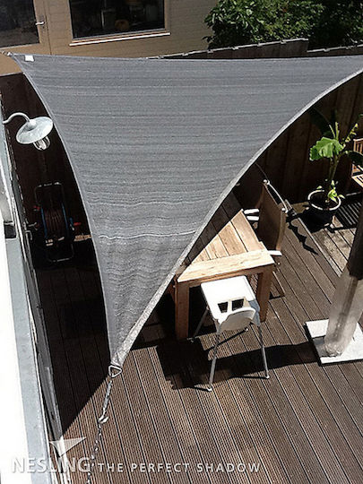 Nesling Triangular Shade Sail Gray 3.6m 285gr/m²