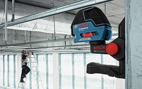 Bosch GLL 3-50 Самонивелиращо Линейно Лазерен нивелир Червен лъч 1.5V с Работен обхват 50м