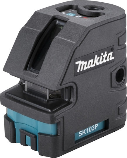 Makita SK103PZ Γραμμικό Αλφάδι Laser Κόκκινης Δέσμης 1.5V με Εύρος Εργασίας 15m