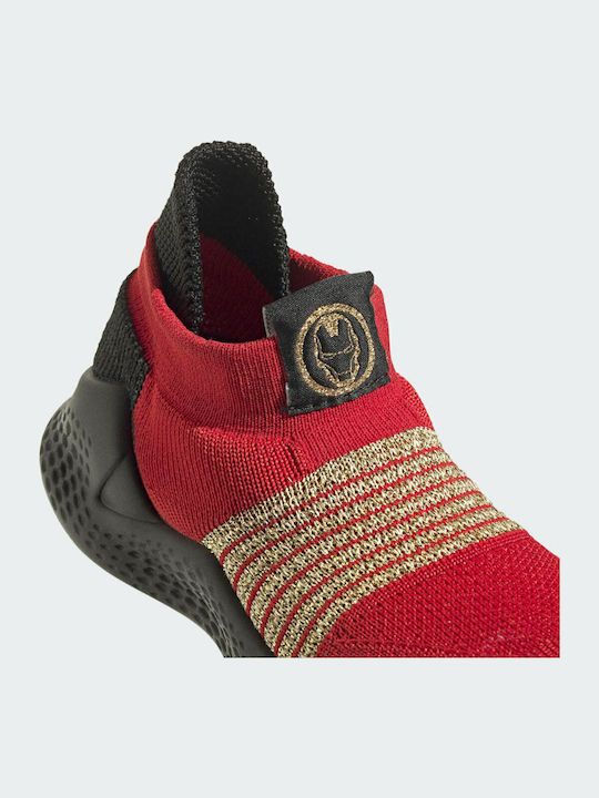 Marvel Iron Man Pure RNR Shoes Kids Sports Shoes Running Slip-On Scarlet / Gold Metallic / Core Black