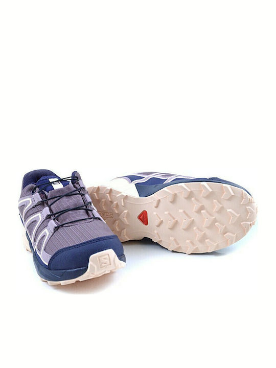 Speedcross CSWP Waterproof Kids Sports Shoes Running with Laces Purple