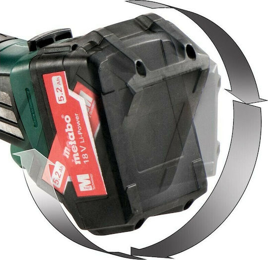 Metabo 685039000 Set Angle Wheel & Impact Drill Driver 18V with 2 Batteries 4Ah and Case
