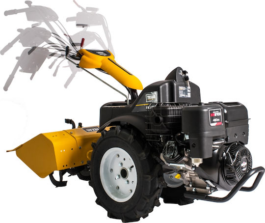 Texas PRO TRAC 1350BE Четиритактов Мотофреза Бензинов 14.5к.с/420сс с Електрически старт и Двигател Briggs & Stratton