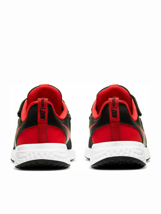 Revolution Revolution 5 Kids Sports Shoes Running with Hoop & Loop Closure Black / University Red / White