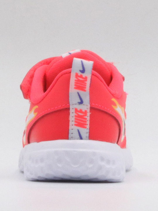 Revolution Revolution 5 TDV Kids Sports Shoes Running with Hoop & Loop Closure Laser Crimson / Opti Yellow / Laser Orange / Dark Smoke Grey