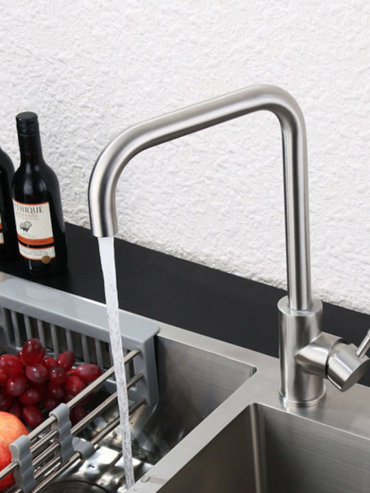 Interflex Duna Silver Counter Kitchen Faucet
