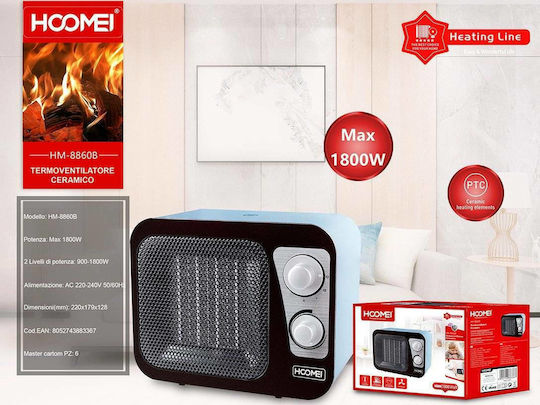 Hoomei Keramik Heizlüfter Boden 1800W