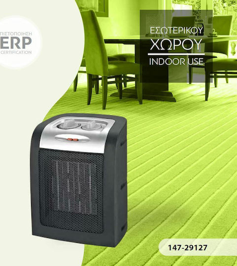 Eurolamp Ceramic Fan Heater Room Floor 1500W