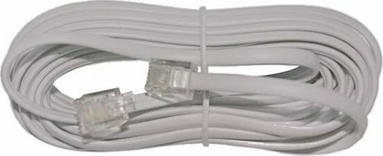 Adeleq Flat Telephone Cable RJ11 6P4C 1.5m Gray (17-020153)