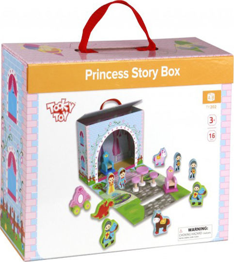 Tooky Toys Ξύλινο Κάστρο Πριγκίπισσας για 3+ Ετών