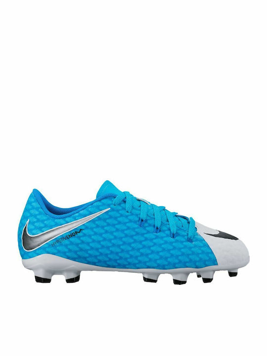 Nike Hypervenom Phelon III FG Παιδικά Ποδοσφαιρικά Παπούτσια με Τάπες Τιρκουάζ
