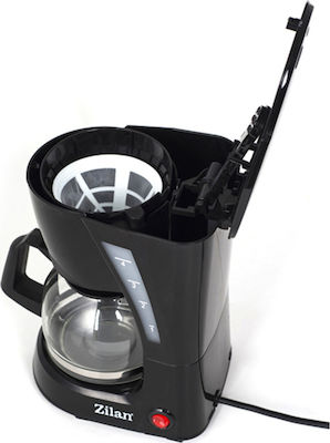 Zilan Mașină de cafea cu filtru 600W Negru