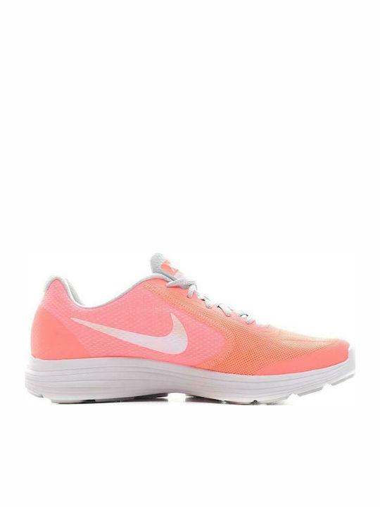 Revolution Revolution 3 SE GS Kids Sports Shoes Running with Laces Lava Glow / White / Pure Platinum