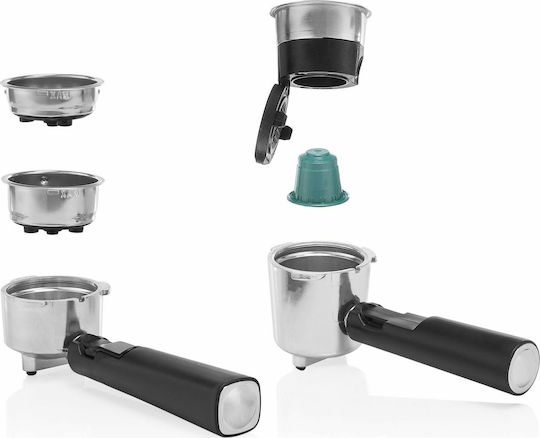 Princess 249412 Automatic Espresso Machine 1100W Pressure 20bar Gray