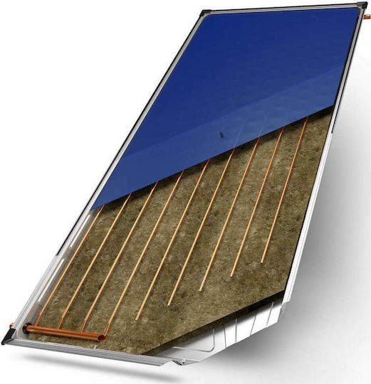 SOL-Violaris Full Plate Navi Ηλιακός Θερμοσίφωνας 120 λίτρων Glass Διπλής Ενέργειας με 2.05τ.μ. Συλλέκτη