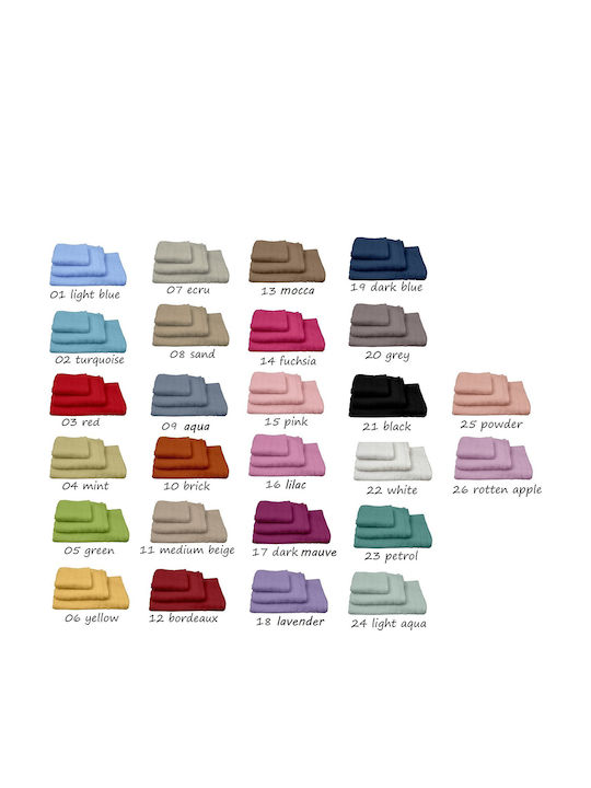 Palatex Bath Towel Set 3pcs Club 20 Grey Weight 600gr/m²
