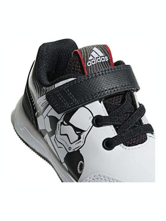 RapidaRun StarWars I Kinder Sportschuhe Laufen mit Bügel- und Schleifenverschluss Weiß