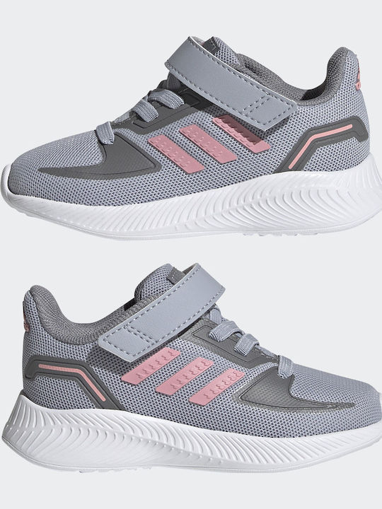 Runfalcon 2.0 I Αθλητικά Παιδικά Παπούτσια Running με Σκρατς Halo Silver / Super Pop / Grey Three