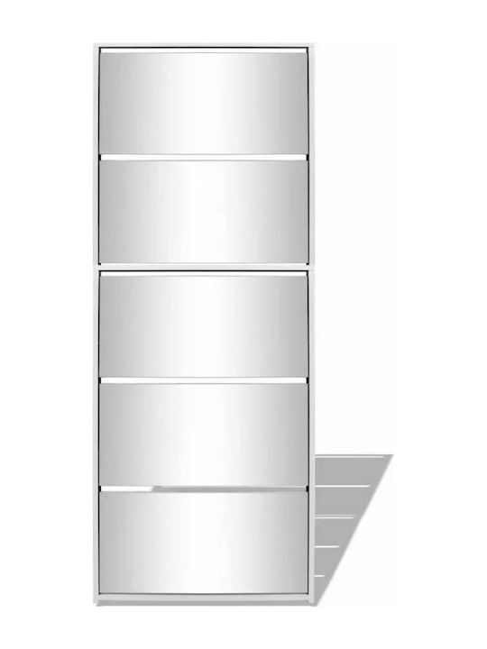 Ξύλινη Παπουτσοθήκη με 5 Ράφια 63x17x169.5cm