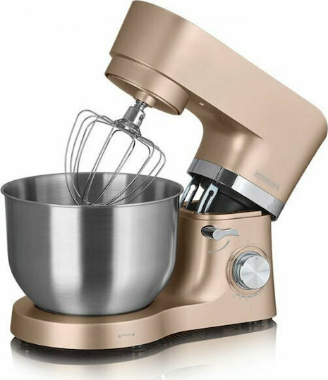 Heinrich's KM 6278 Stand Mixer 1300W with Stainless Mixing Bowl 6.5lt Gold