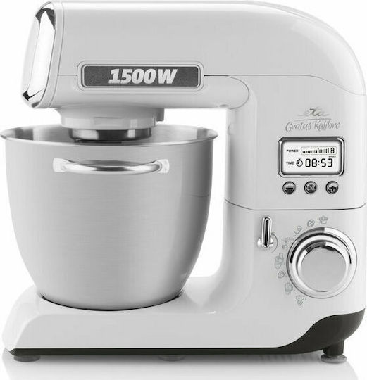ETA Gratus Kalibro Stand Mixer 1500W with Stainless Mixing Bowl 6.7lt