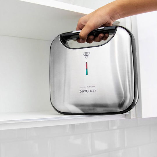 Cecotec Rock'n Toast Fifty-Fifty Sandwichmaker für for 2 Sandwiches Sandwiches 750W Inox