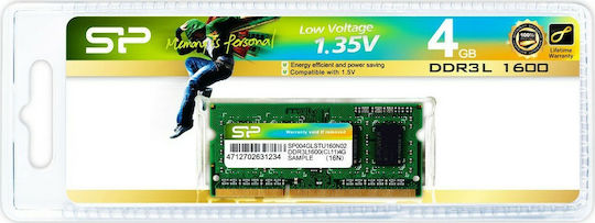 Silicon Power DDR3L με Module 1x4GB και Ταχύτητα 1600 για Laptop
