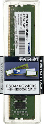 Patriot 16GB DDR4 RAM with 2400 Speed for Desktop