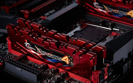 G.Skill Ripjaws 4 DDR4 16GB RAM με 2x8GB Modules και Ταχύτητα 2400 για Desktop