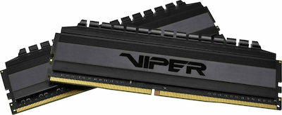 Patriot Viper 4 Blackout 32GB DDR4 RAM με 2 Modules (2x16GB) και Ταχύτητα 3600 για Desktop