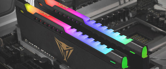 Patriot Viper Steel RGB 32GB DDR4 RAM cu 2 module (2x16GB) și