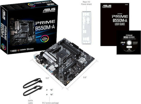 Asus Prime B550M-A Motherboard Micro ATX με AMD AM4 Socket 90MB14I0-M0EAY0