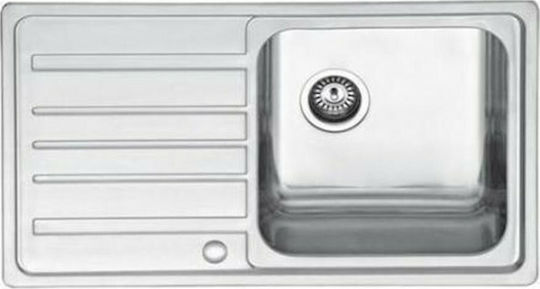 Karag BL 802 Drop-In Right Inox Satin Finish 86x50cm Right Karag BL 802 Drop-In Right Inox Satin Finish 86x50cm Right