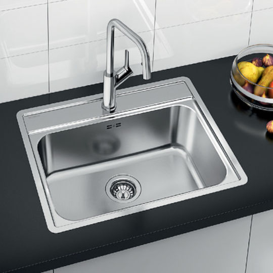 Blanco Lemis 6 IF Ένθετος Νεροχύτης Inox Brushed Μ61.5xΠ50cm Ασημί